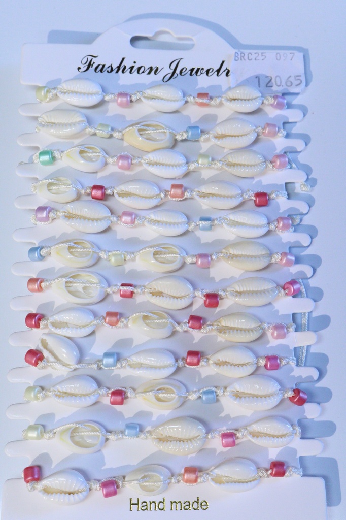 BRACCIALE PERLINE E CONCHIGLIA