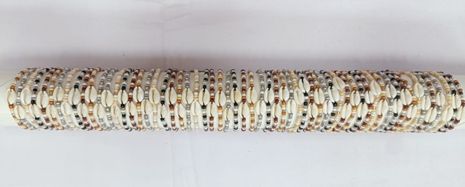 BRACCIALE PERLINE E CONCHIGLIA SU TUBO