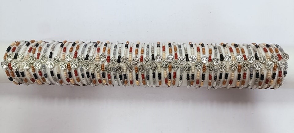 BRACCIALE COCCO E METALLO SU TUBO