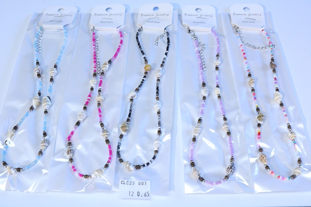 COLLANA PERLINE E CONCHIGLIA