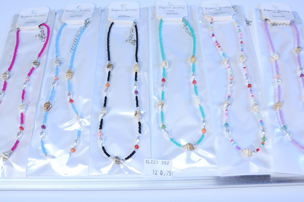 COLLANA PERLINE E CONCHIGLIA 