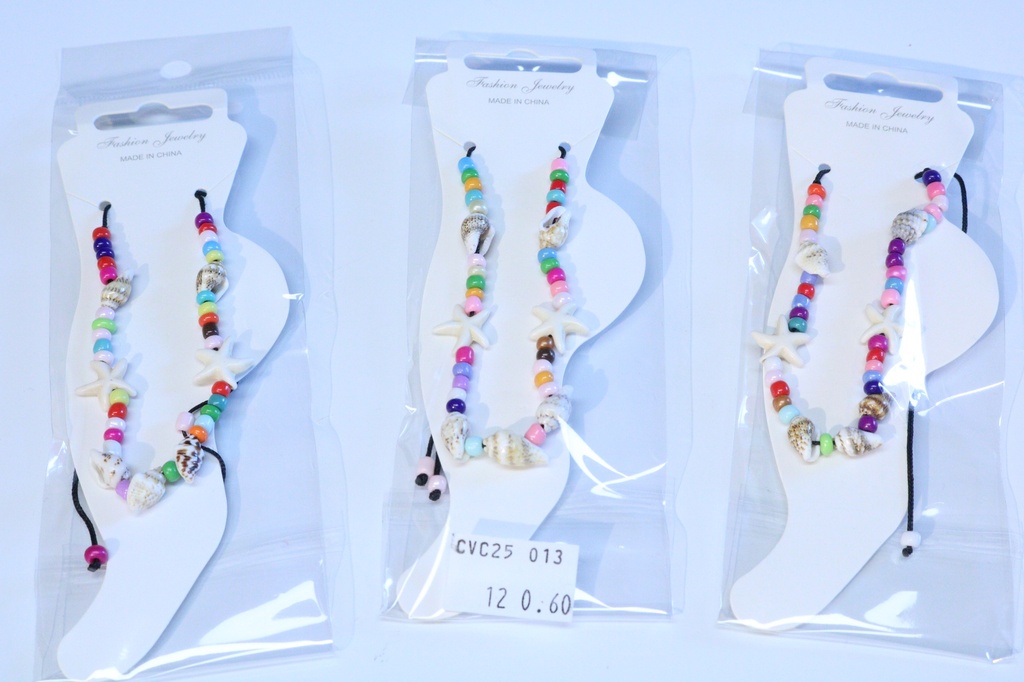 CAVIGLIERA PERLINE E CONCHIGLIA