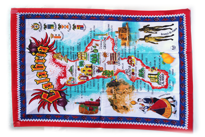 CANOVACCIO CALABRIA 100% COTONE 60x75cm DA PERS. CONFEZIONATO ASS