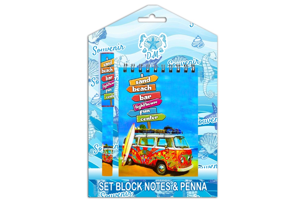 SET BLOCCO NOTE CON PENNA PERSONALIZZATO