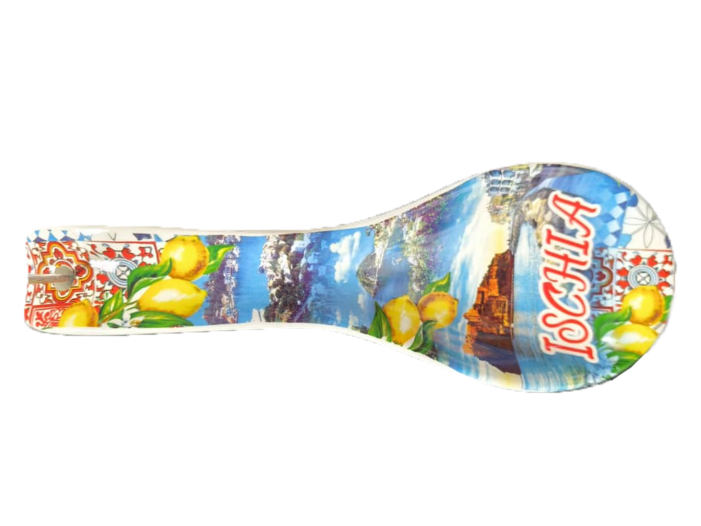 POGGIAMESTOLO CERAMICA 26CM CON DECALCO ALGHERO E BOX CON FINESTRA (copia)