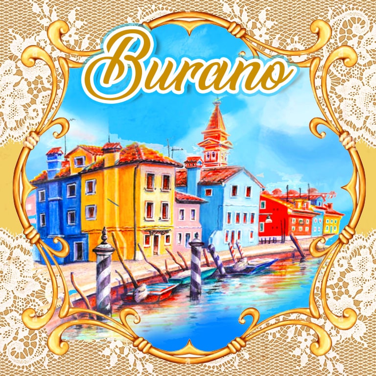 MAGNETE IN MELAMINE BURANO QUADRATO