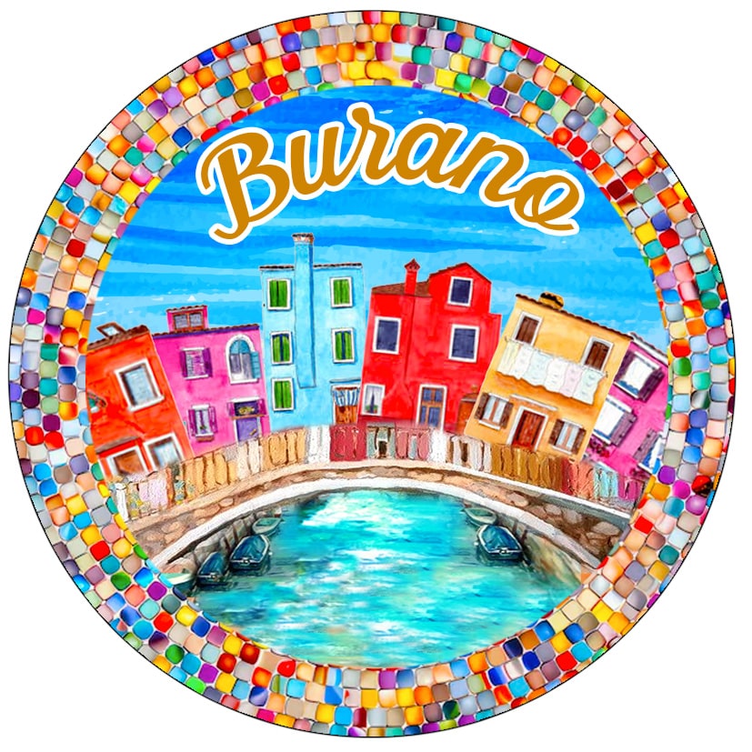 MAGNETE IN MELAMINE BURANO TONDO