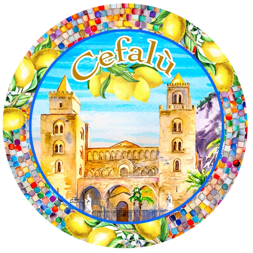 MAGNETE IN MELAMINE CEFALU' TONDO