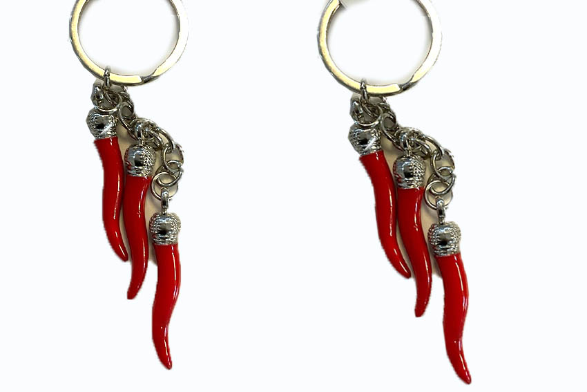 PORTACHIAVE 3 CORNETTI METALLO