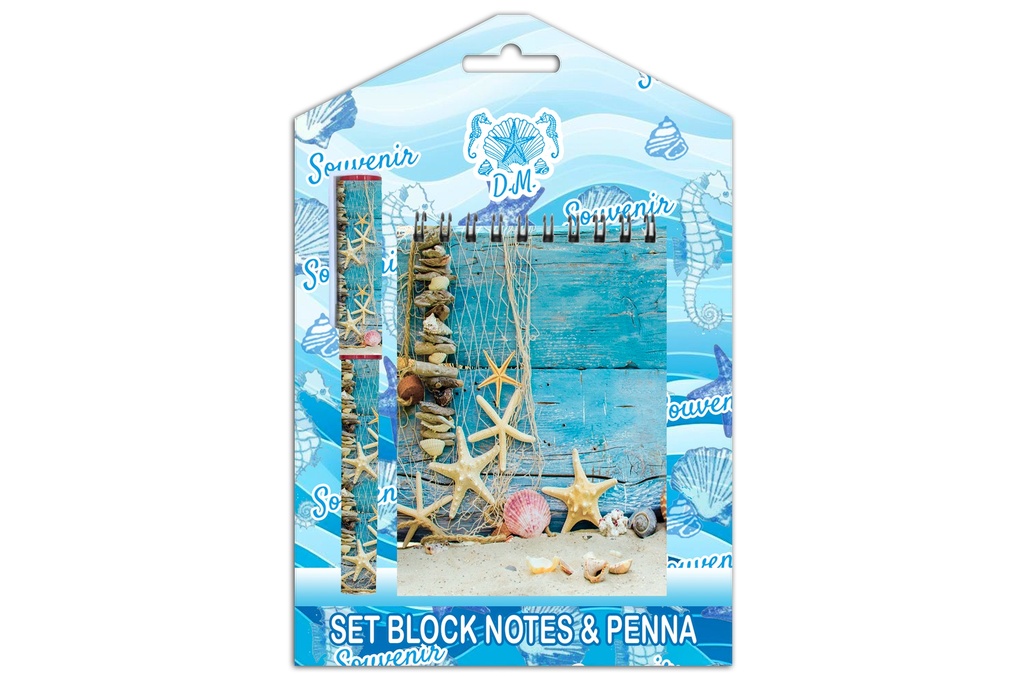 BLOCK NOTES CON STAMPA CONCHIGLIE