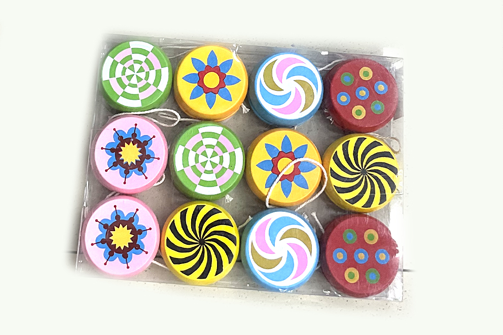 YO-YO LEGNO C/DECORI ASS