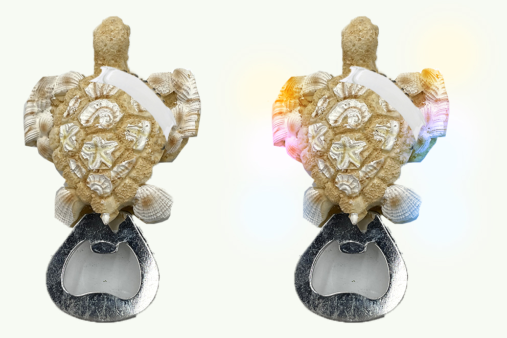 MAGNETE RESINA TARTARUGA 2 COL APRIBOTTIGLIA