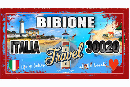 MAGNETE TARGA METALLO 10*5 CM BIBIONE 4