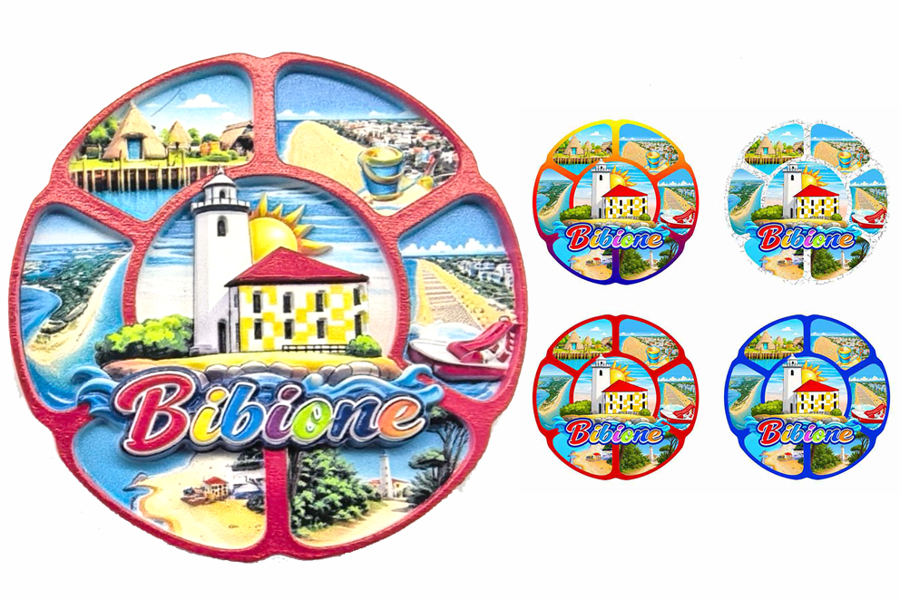 MAGNETE RESINA MULTIVEDUTA 4 COL ASS BIBIONE