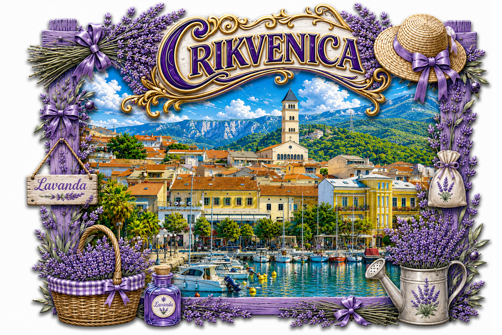 MAGNETE RESINA 3D RILIEVO CRIKVENICA