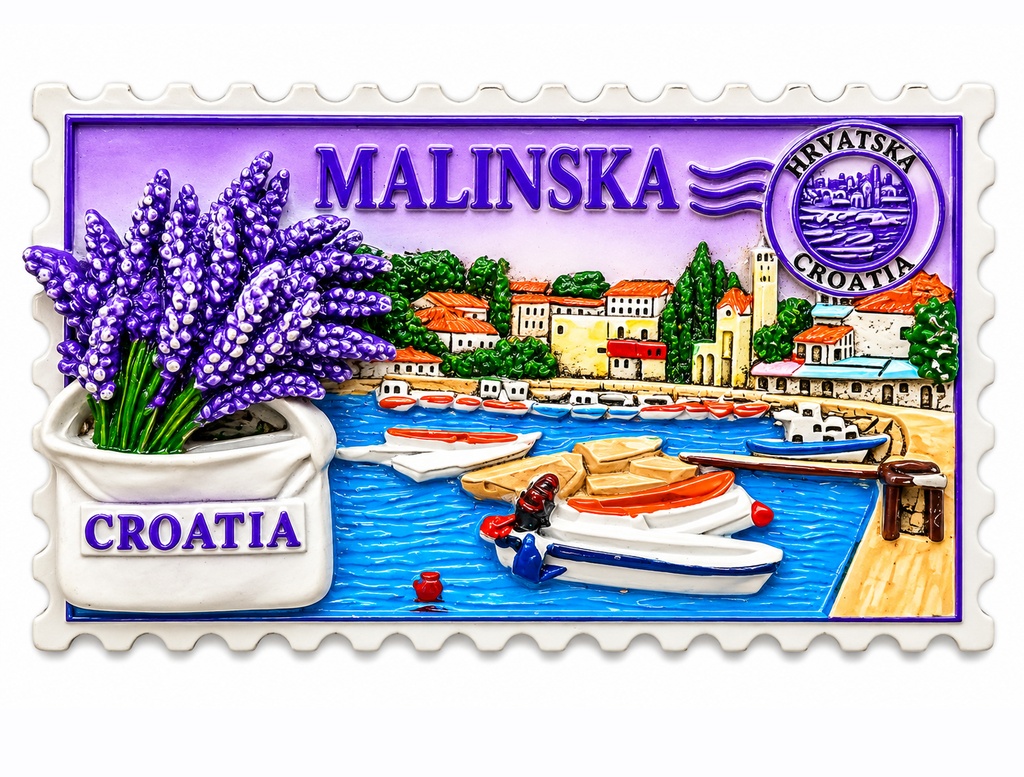 MAGNETE RESINA RETTANGOLARE LAVANDA MALINSKA