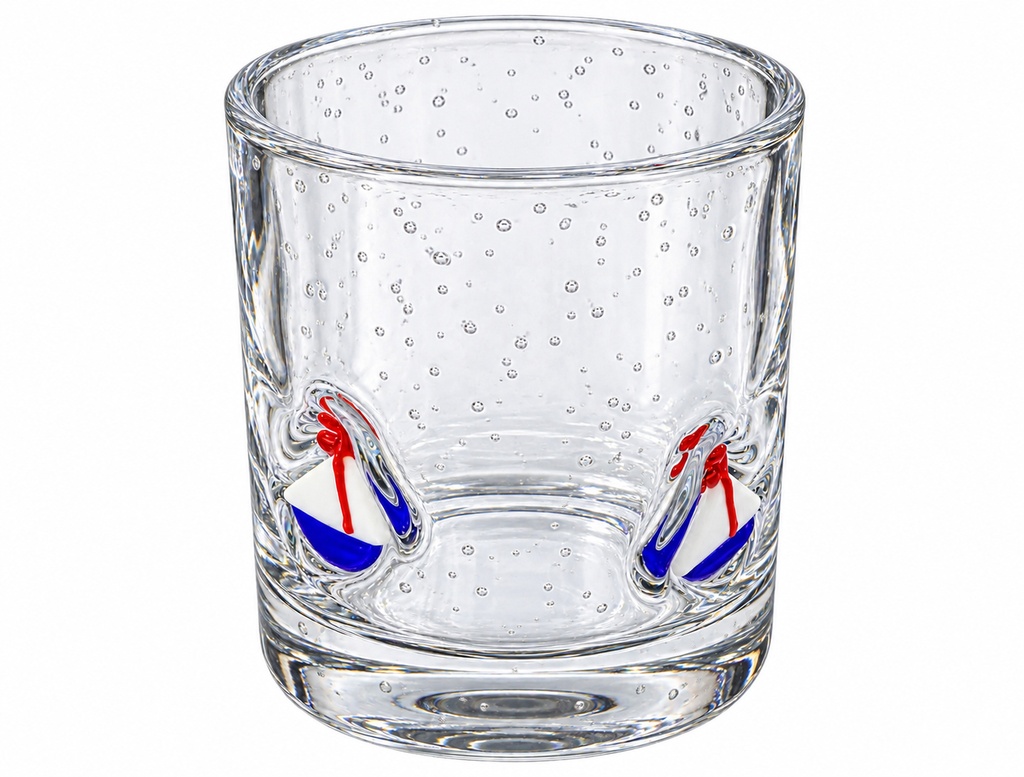 SHOT GLASS VETRO BOLLE C/BARCHETTA